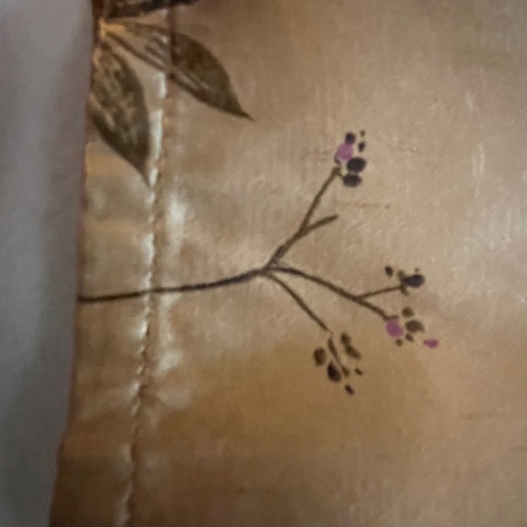 CH Signature Gold with Purple Flowers Button Down Blouse - Picture 5 of 15